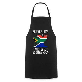 South Africa Flag Africa South African Flag - Cooking Apron - black - Front - AI Model Male 185 dark (185cm)