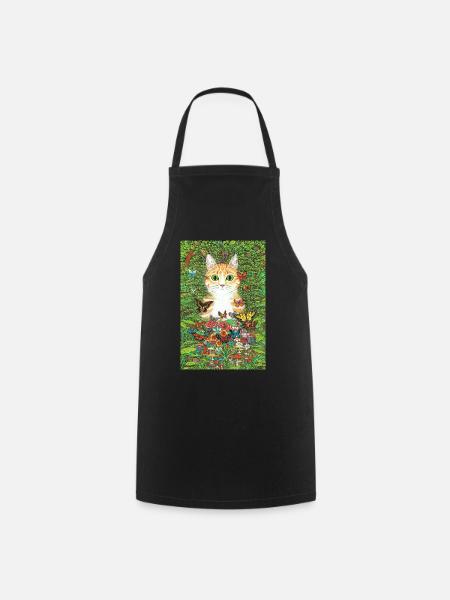 Hidden Cat - Tablier de cuisine - noir