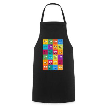 Motivation - Cooking Apron - black - Front - AI Model Male 185 dark (185cm)