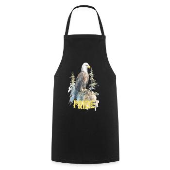 Aquila Fiera – Pride and Strength - Cooking Apron - black - Front - AI Model Male 185 dark (185cm)