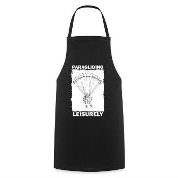 Adventure Paraglider Read - Cooking Apron - black - Front - AI Model Male 185 dark (185cm)