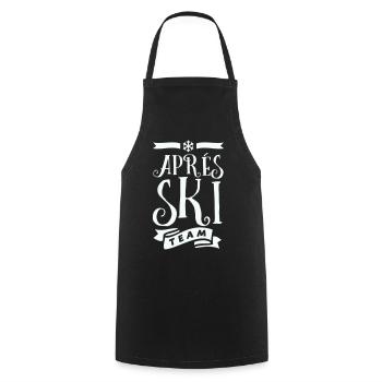 Après Ski Team  - Kochschürze - Schwarz - Vorne - AI Model Male 185 dark (185cm)