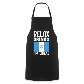 Guatemala Flag T-Shirt Pride & Home Chapín - Cooking Apron - black - Front - AI Model Male 185 dark (185cm)