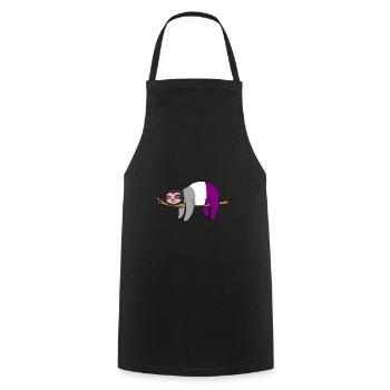 Paresseux Ace Pride - Tablier de cuisine - noir - Devant - AI Model Male 185 dark (185cm)