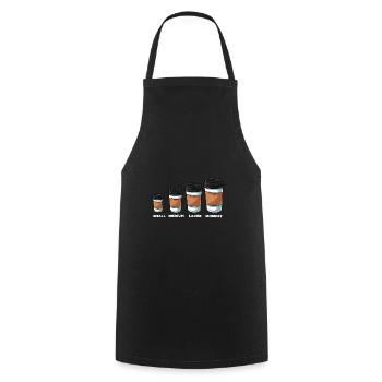 Coffee Monday - Kochschürze - Schwarz - Vorne - AI Model Male 185 dark (185cm)