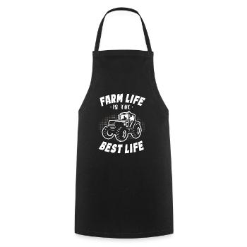 Farm Life Is The Best Life - Cooking Apron - black - Front - AI Model Male 185 dark (185cm)