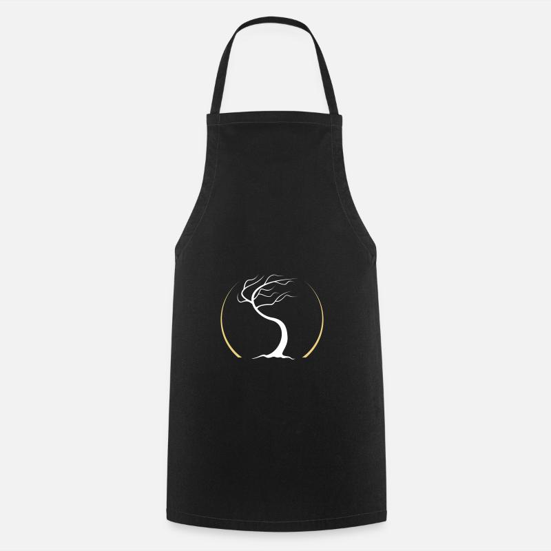 tao zen tree - Cooking Apron - black
