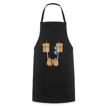 Safari Ranger Costume African Wildlife Savanna - Cooking Apron - black - Front - AI Model Male 185 dark (185cm)