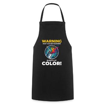House Painter Wall Painting Interior Decorator - Cooking Apron - black - Front - AI Model Male 185 dark (185cm)