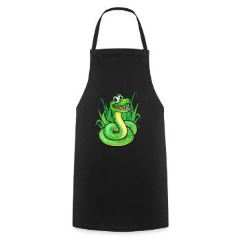 Serpent - Tablier de cuisine - noir - Devant - AI Model Male 185 dark (185cm)