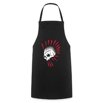 bizarr skull 4 - Tablier de cuisine - noir - Devant - AI Model Male 185 dark (185cm)