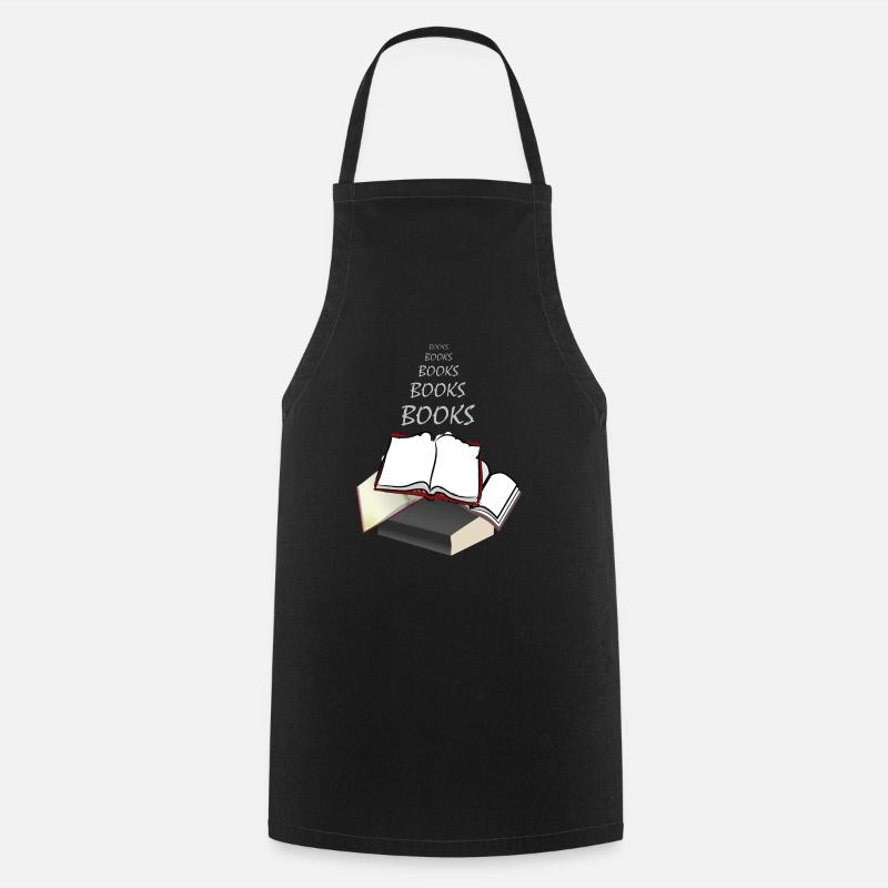 Bücher Bücher - Kochschürze - Schwarz