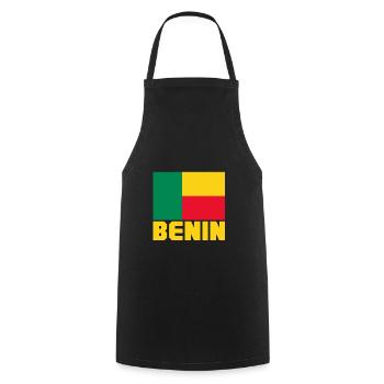 Benin - Cooking Apron - black - Front - AI Model Male 185 dark (185cm)