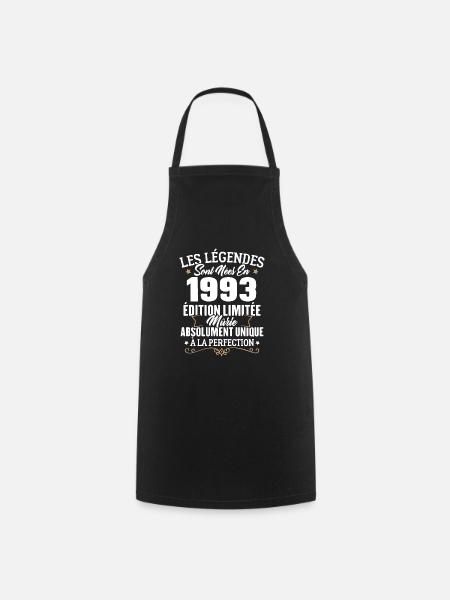 Cadeau d'anniversaire légendes sont nées en 1993 - Tablier de cuisine - noir