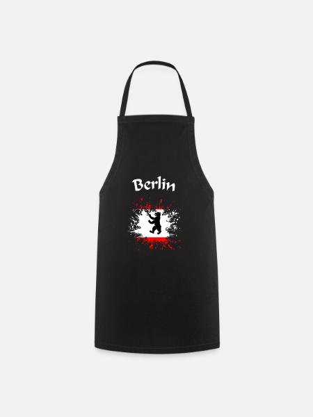 Berlin, Berliner Bär - Kochschürze - Schwarz
