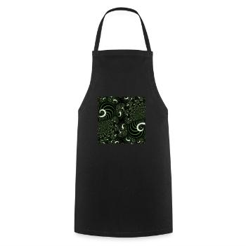 Fractal #63 - Cooking Apron - black - Front - AI Model Male 185 dark (185cm)