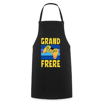 Futur Grand Frère Gamer - Tablier de cuisine - noir - Devant - AI Model Male 185 dark (185cm)