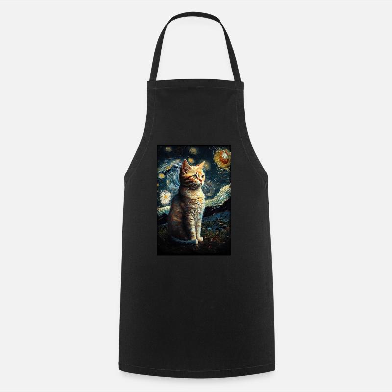 Katze - Kochschürze - Schwarz