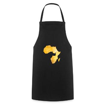 Afrika Afrique Rhino Rhinocéros - Tablier de cuisine - noir - Devant - AI Model Male 185 dark (185cm)