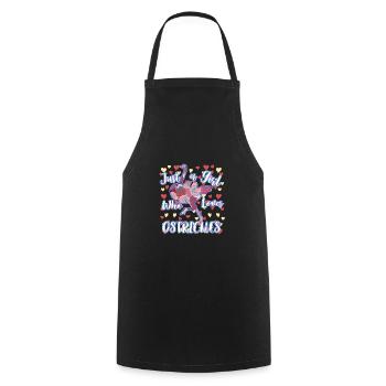 Cadeau Bouquet Emu - Tablier de cuisine - noir - Devant - AI Model Male 185 dark (185cm)