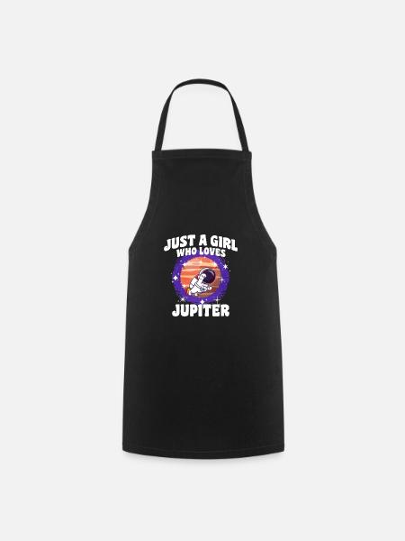 Mädchen Jupiter Geschenk - Kochschürze - Schwarz