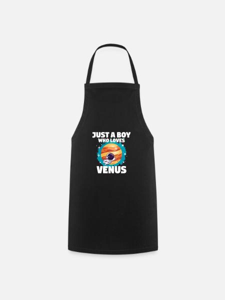 Venus Planet Geschenk - Kochschürze - Schwarz