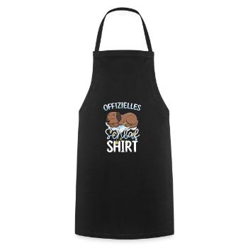 Offizielles Schlafshirt Golden Labrador - Kochschürze - Schwarz - Vorne - AI Model Male 185 dark (185cm)
