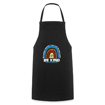 Autism Autism Gift - Cooking Apron - black - Front - AI Model Male 185 dark (185cm)