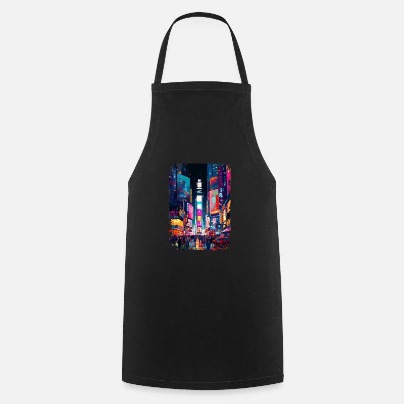 New York - Cooking Apron - black