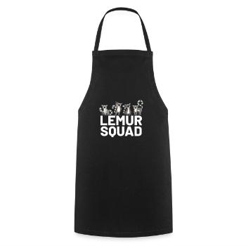 Lemur - Cooking Apron - black - Front - AI Model Male 185 dark (185cm)