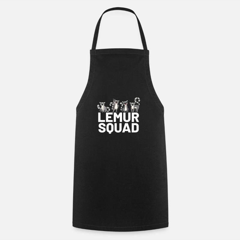 Lémurien - Tablier de cuisine - noir
