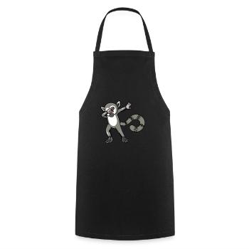 Lemur - Cooking Apron - black - Front - AI Model Male 185 dark (185cm)