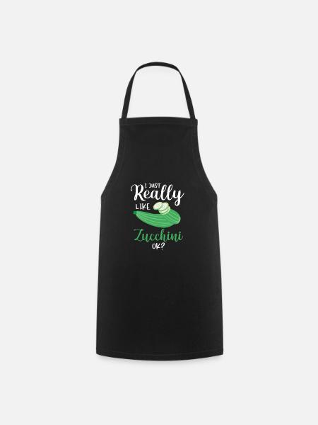 Zucchini - Kochschürze - Schwarz