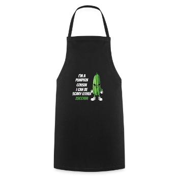 Courgette - Cooking Apron - black - Front - AI Model Male 185 dark (185cm)