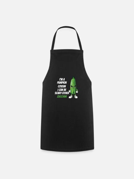 Zucchini - Kochschürze - Schwarz