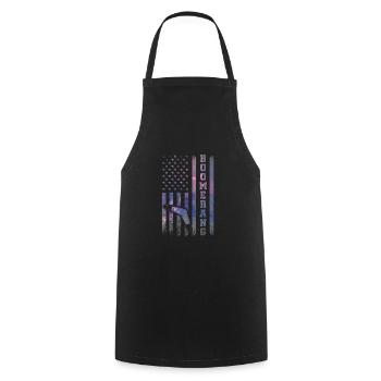 Boomerang - Tablier de cuisine - noir - Devant - AI Model Male 185 dark (185cm)