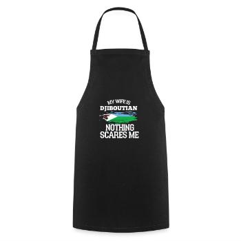 Djibouti Épouse - Tablier de cuisine - noir - Devant - AI Model Male 185 dark (185cm)