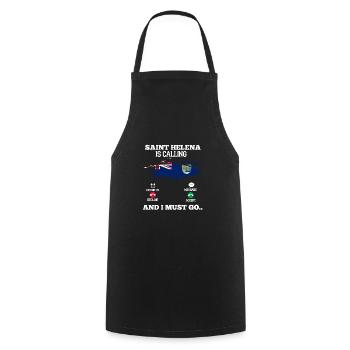 Saint Helena - Cooking Apron - black - Front - AI Model Male 185 dark (185cm)