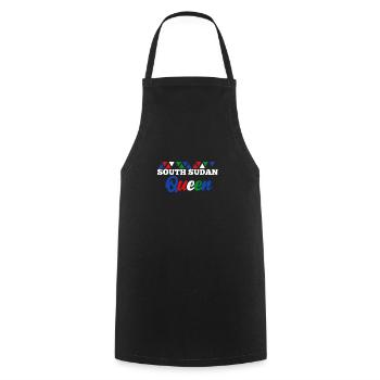 South Sudan - Cooking Apron - black - Front - AI Model Male 185 dark (185cm)