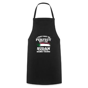 Sudan - Cooking Apron - black - Front - AI Model Male 185 dark (185cm)