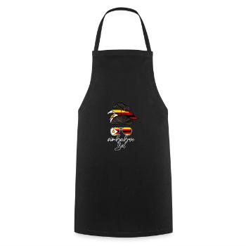 Zimbabwe - Cooking Apron - black - Front - AI Model Male 185 dark (185cm)