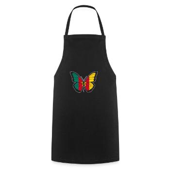 Cameroon - Cooking Apron - black - Front - AI Model Male 185 dark (185cm)