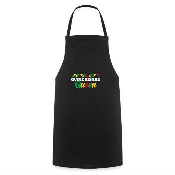 Guinea Bissau - Cooking Apron - black - Front - AI Model Male 185 dark (185cm)