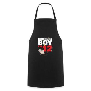 Easily distracted by vultures - Cooking Apron - black - Front - AI Model Male 185 dark (185cm)