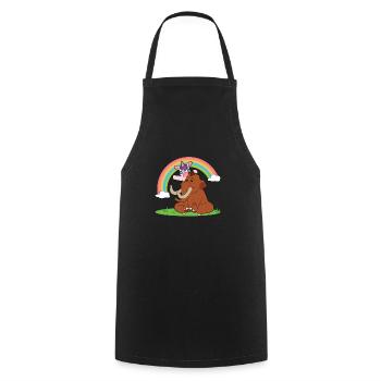 Mammouth - Tablier de cuisine - noir - Devant - AI Model Male 185 dark (185cm)