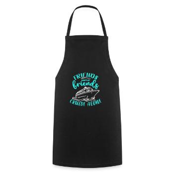 Cruise Cruise Ship Gift - Cooking Apron - black - Front - AI Model Male 185 dark (185cm)