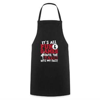 Bâton Twirling Bâton Twirler Cadeau - Tablier de cuisine - noir - Devant - AI Model Male 185 dark (185cm)