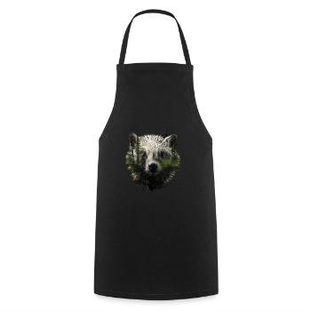 Porcupine - Cooking Apron - black - Front - AI Model Male 185 dark (185cm)