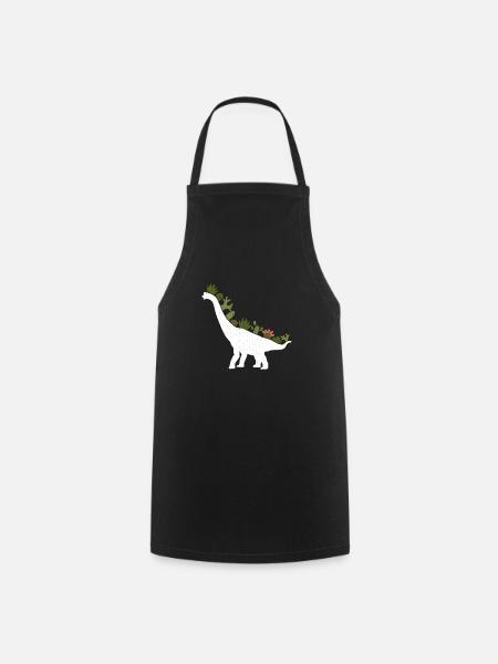 Brachiosaurus Dinosaurier Geschenk - Kochschürze - Schwarz