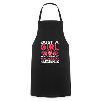 Sea Anemones Gift - Cooking Apron - black - Front - AI Model Male 185 dark (185cm)